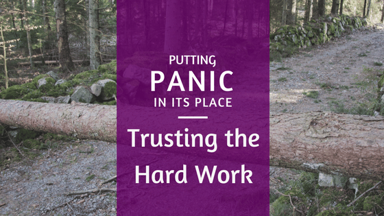 Putting Panic in its Place: Trusting the Hard Work