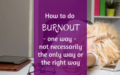 How to do Burnout – One Way – Not Necessarily the Only Way or the Right Way