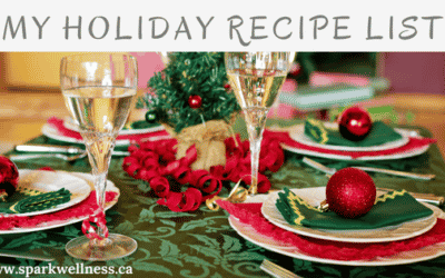 My Holiday recipe list